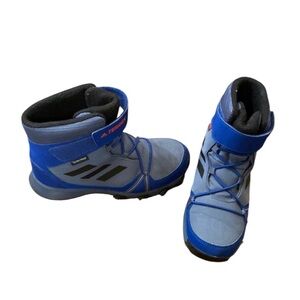 Adidas Kids terrex climaproof Blue and Black Boots EUC